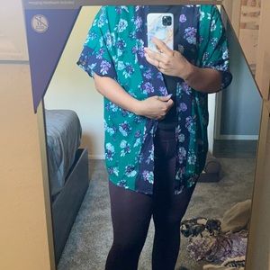 Unique floral kimono